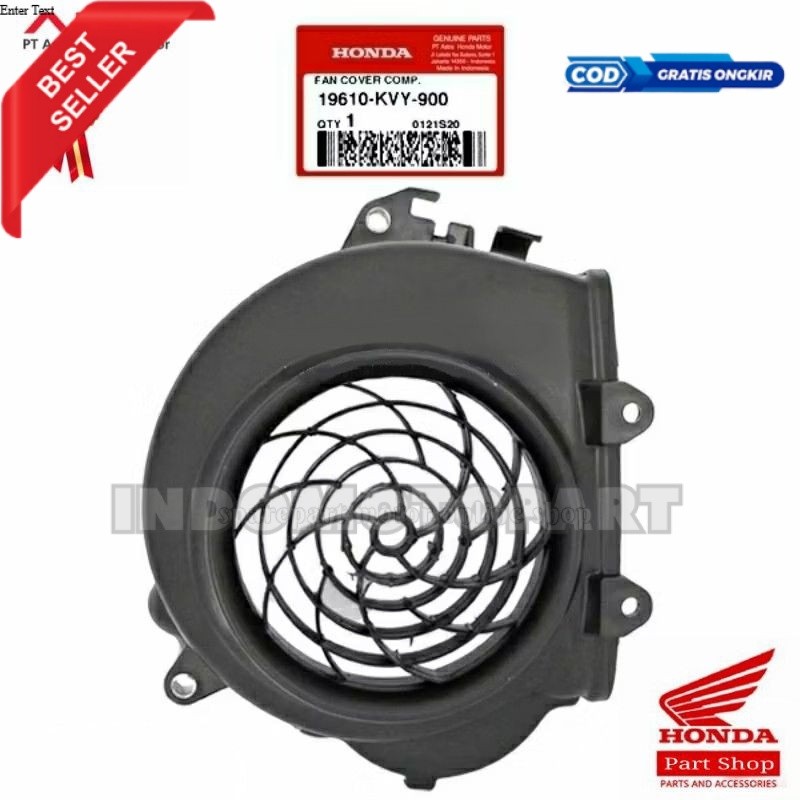 ORI HONDA 19610-KVY-900 Cover Tutup Kipas Beat Karbu Spacy karbu Scoopy Karbu