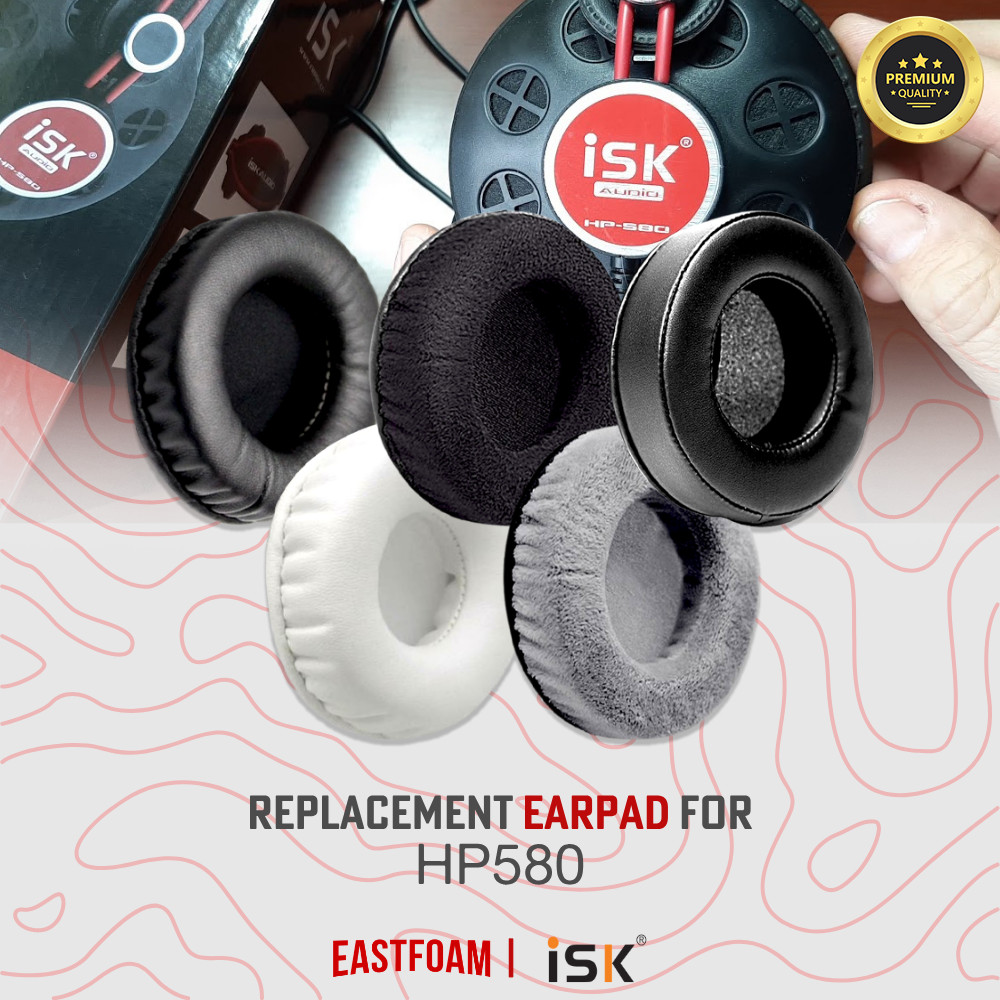 Earpad Earcup Ear Cushion ISK HP580 HP 580 HP-580 Busa Bantalan Foam