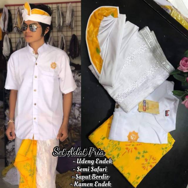 NEW Setelan Pakaian Adat bali Pria