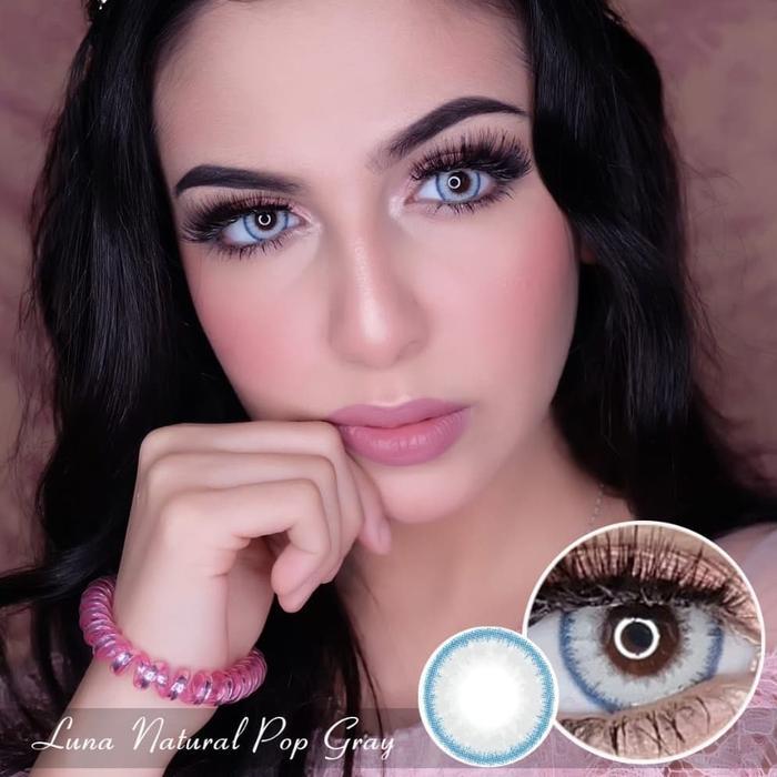 ORIGINAL Softlens EOS LUNA NATURAL POP GRAY GREY Soflens softlenses
