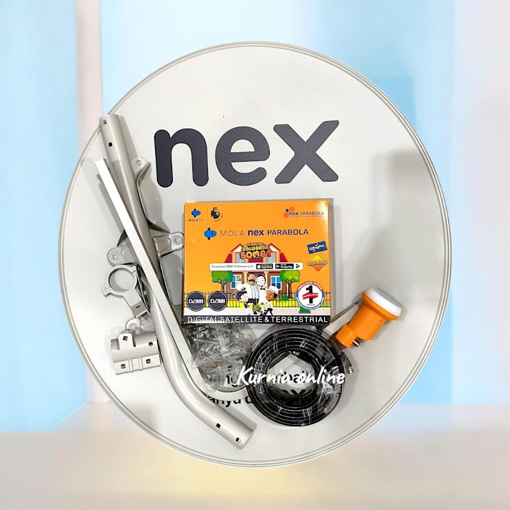 JAMIN MURAH Parabola mini odu 60 cm kuband paket receiver nex mola parabola(BISA LANGSUNG ORDER)