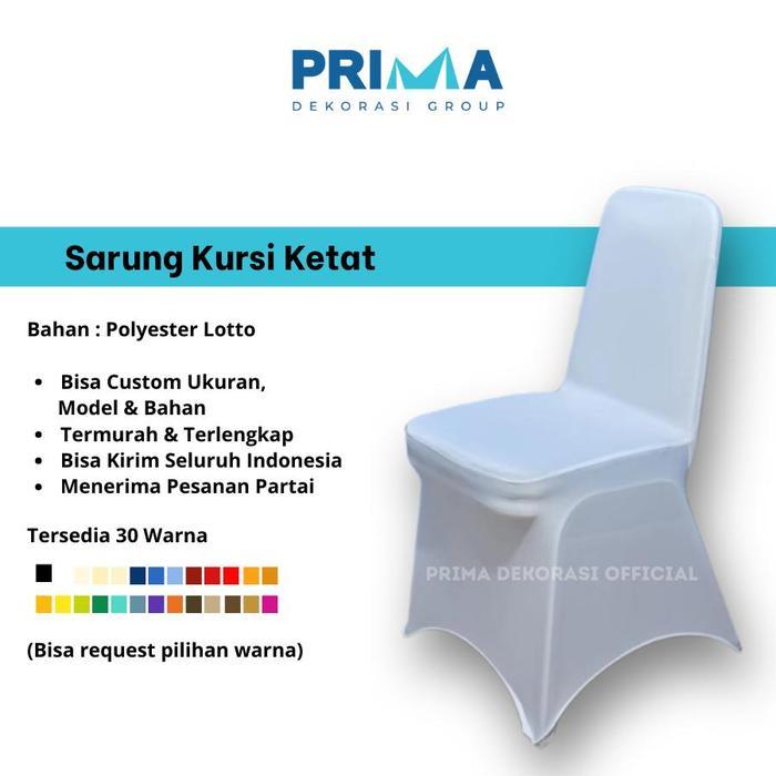 Sarung Kursi Bungkus Futura Cover Chair Ketat Chitose Street Strech - Prima Dekorasi - Hitam
