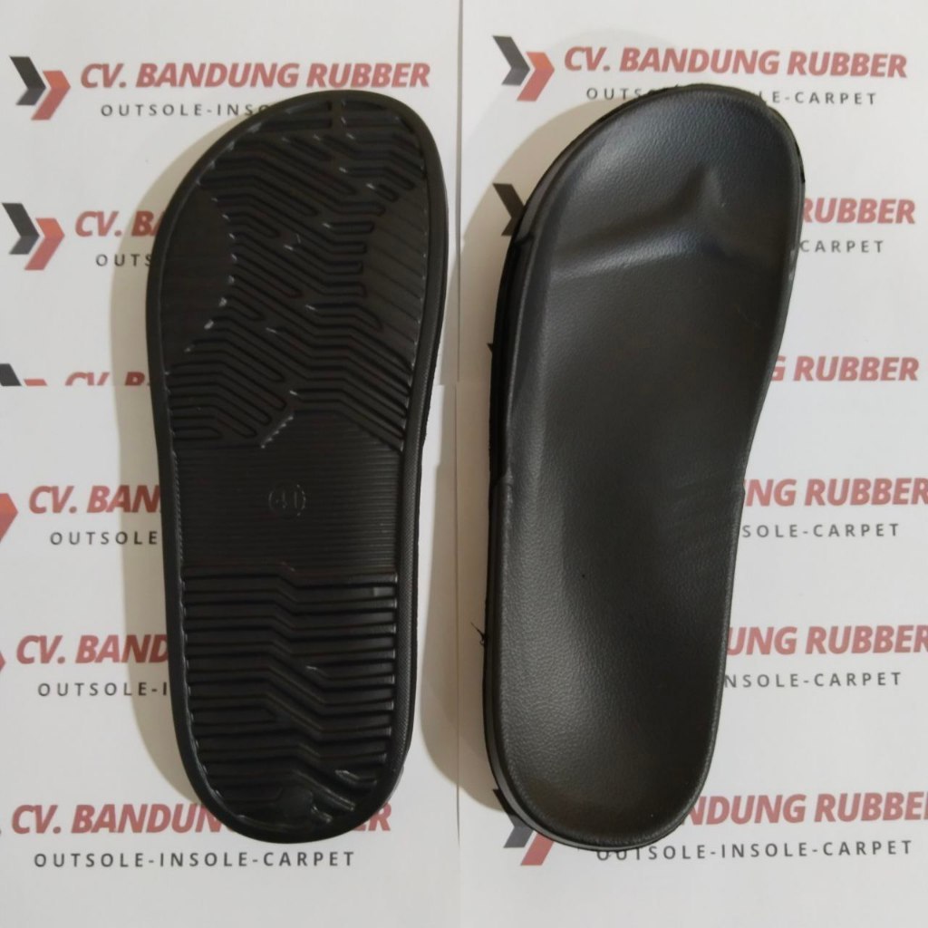 Outsole Karet Pylon 961 Hitam Sol Sandal Slop Pria Slide Santai