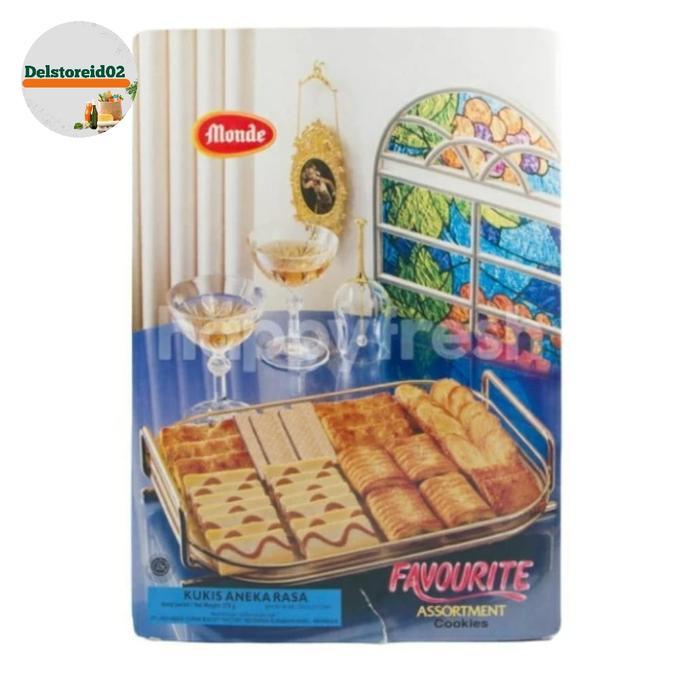 Monde favourite assortment cookies 575 gram kaleng/tin