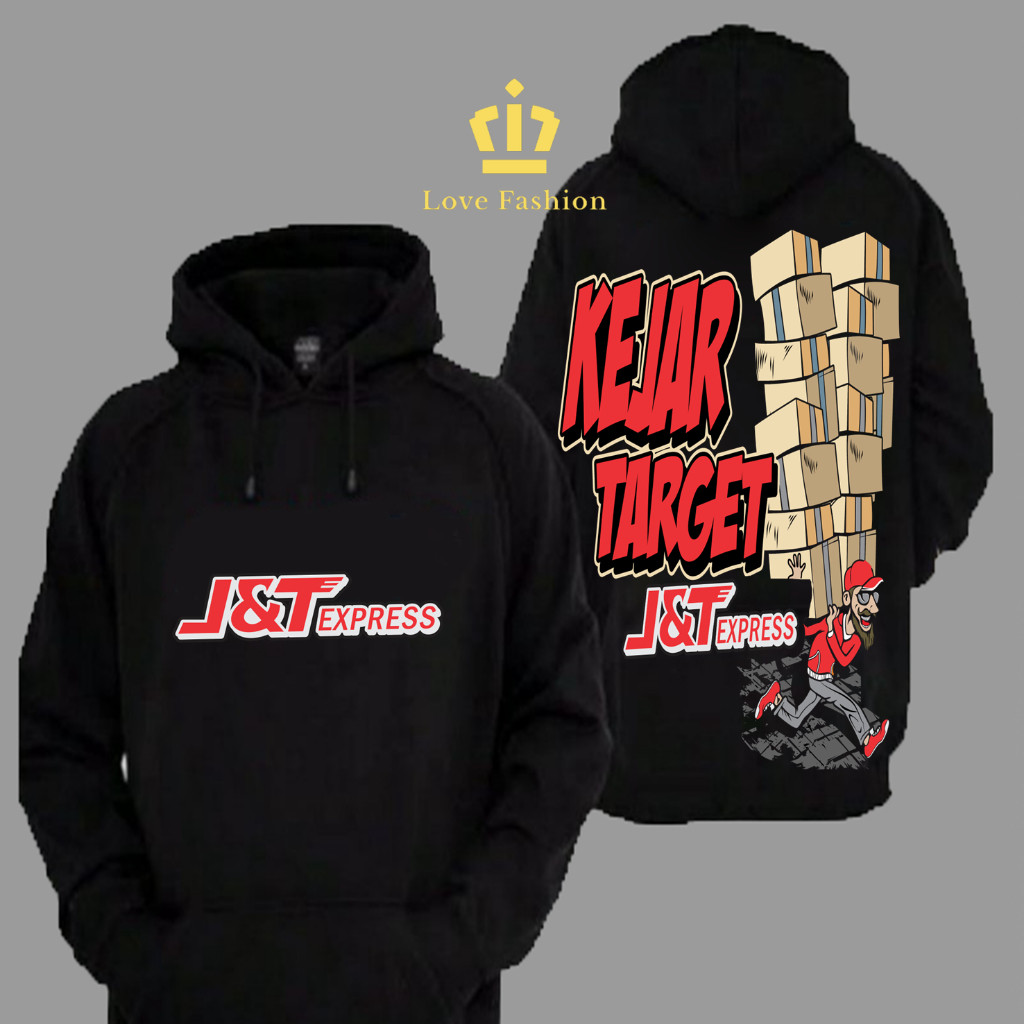 Sweater Hoodie Distro JNT J&T Express Kejar Setoran Full Box Premium Terbaru