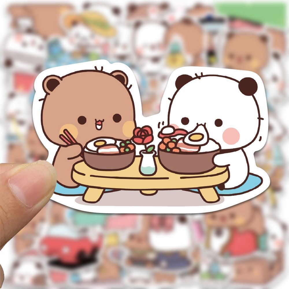 STICKER KAWAII 100LEMBAR / STICKER BOX / COD 1 SET ISI 60 DAN 100 LEMBAR KEPING STIKER LUCU KARTUN K