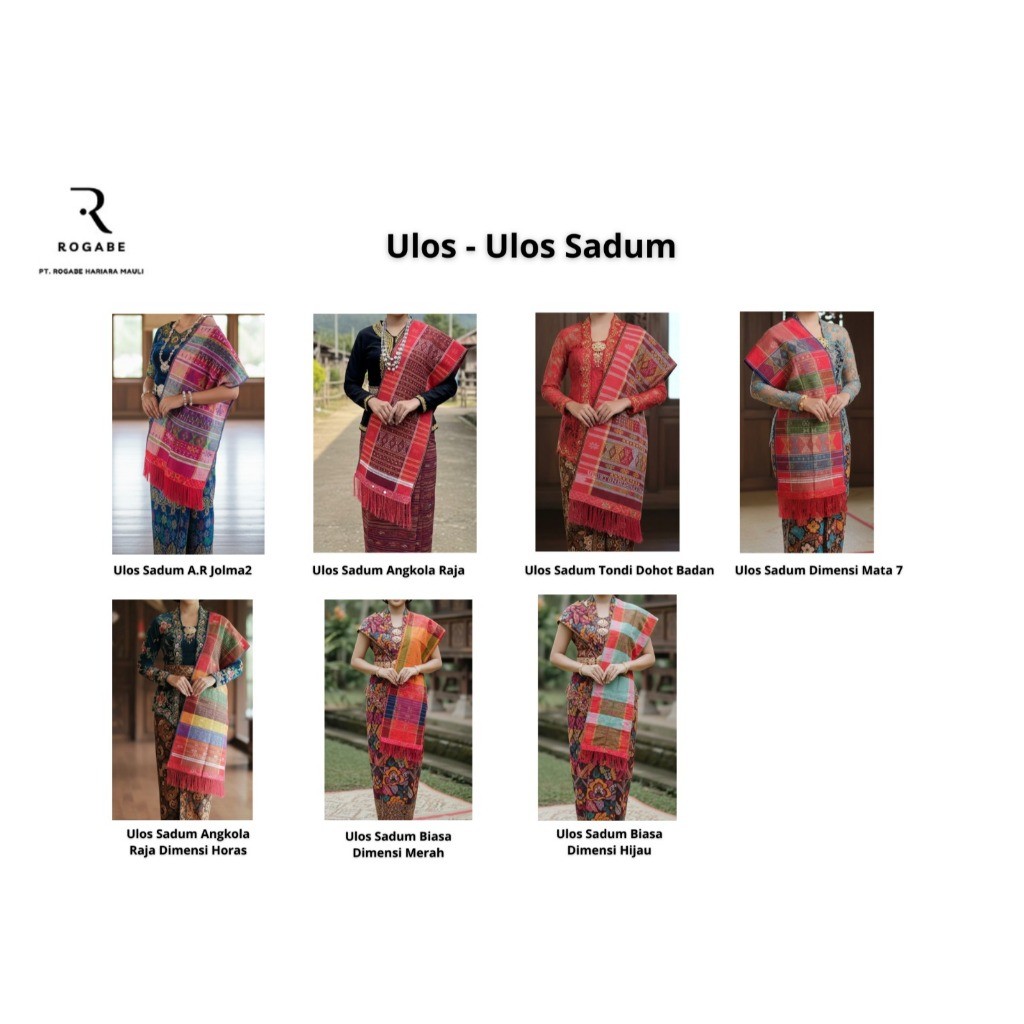 Ulos Batak / Kain Tenun Sumatra / Ulos Sadum Angkola / M A