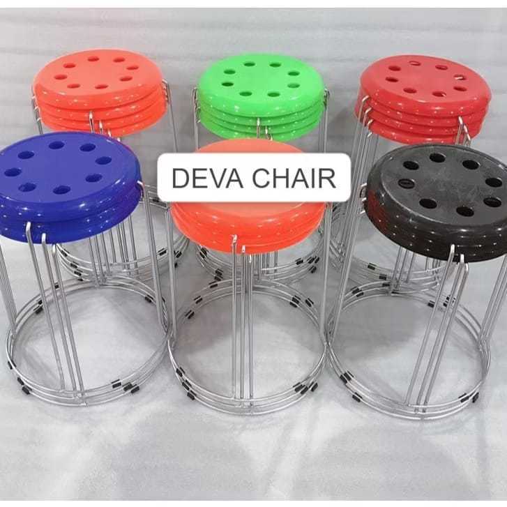 Kursi Bulat Besi Kursi Cafe  Kursi Plastik Kursi Bakso Plastik Kursi Deva Plastik Paket Bundling