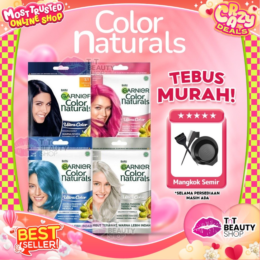 Garnier Hair Color Naturals 30gr | Pastel Color - Pewarna Rambut | TnT Beauty Shop
