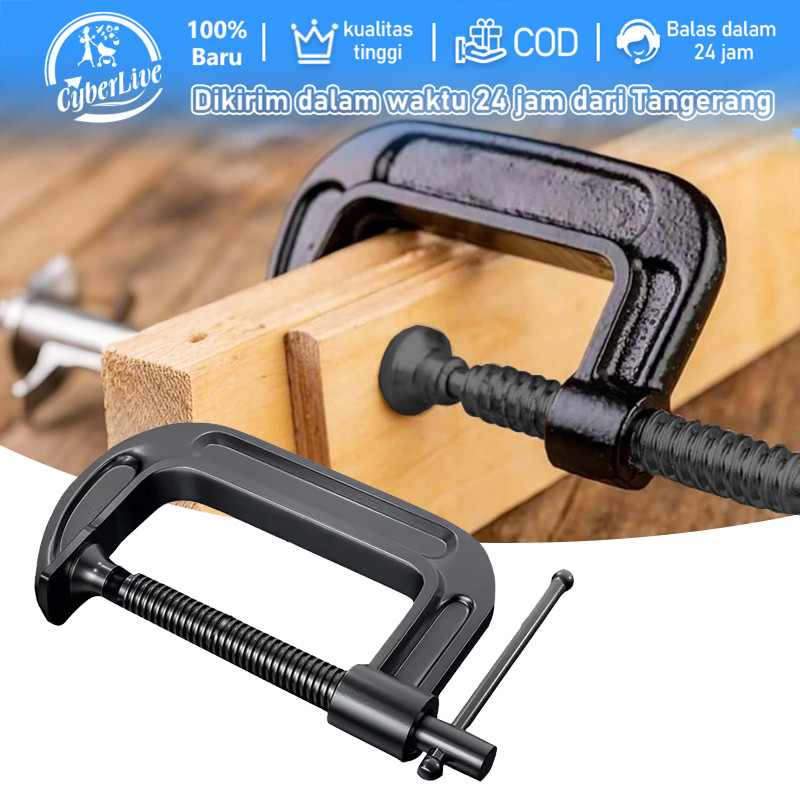 G Clamp 4 Inch Clamp Penjepit Kayu Catok Kayu Tukang Kayu Catok C Clamp