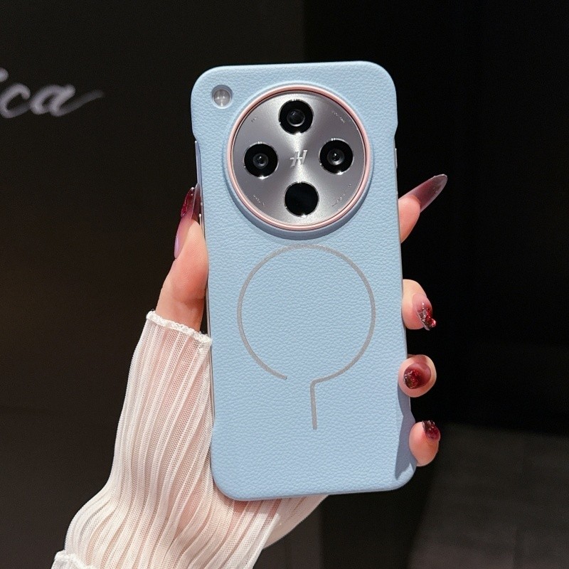 Untuk OPPO Temukan X8 Ultra X8S + Oneplus 1 + 13 ACE 5 Pro Case Fashion Frameless PU Kulit Keras Mag