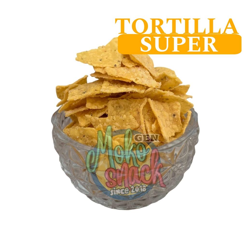 Snack Kiloan TORTILLA JAGUNG SP 500gr (kemasan 250grx2) CHIPS JAGUNG SP