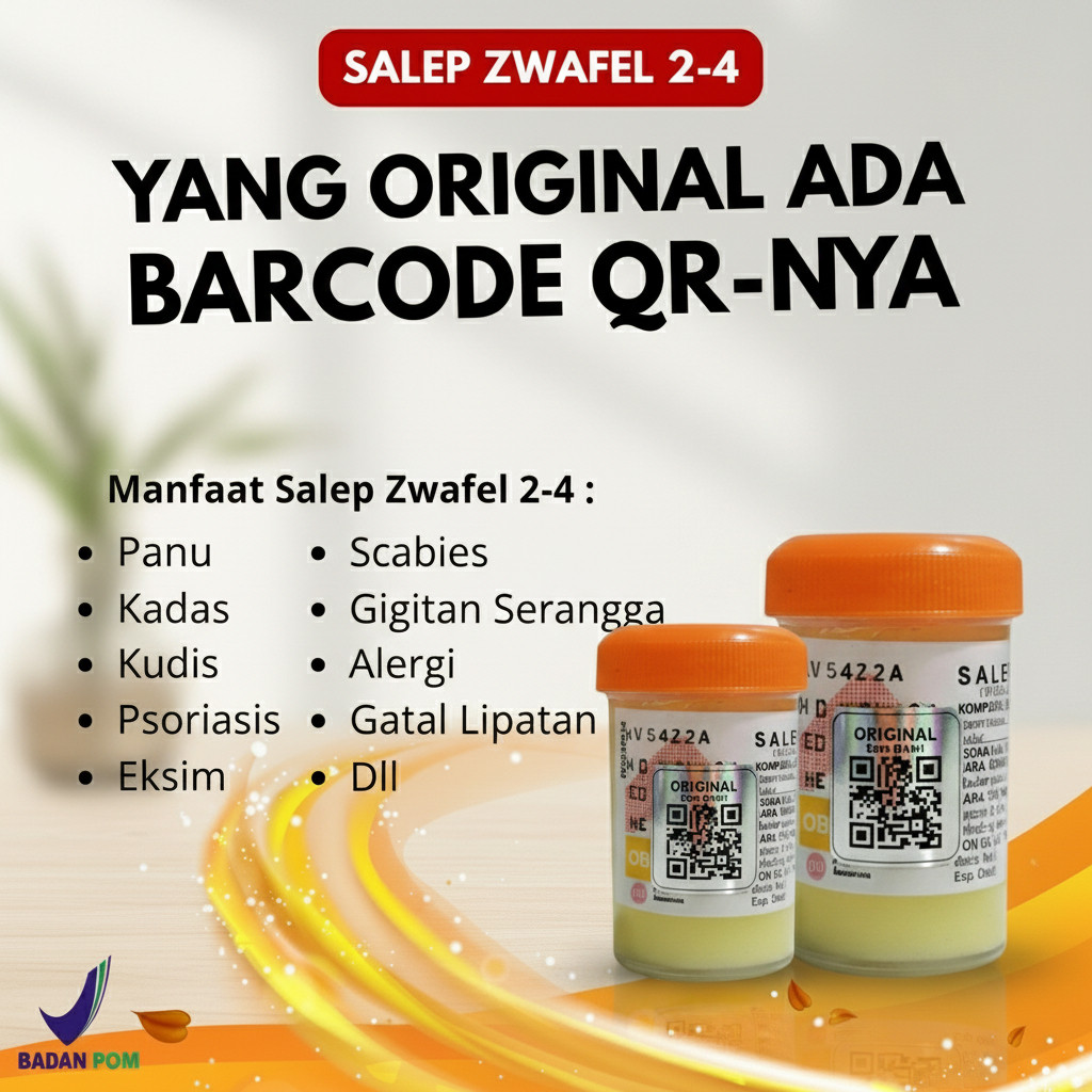 PROMO Salep Zwafel 2-4 Original BPOM Obat Scabies Anak & Dewasa Salep 24 Gatal Selangkangan Eksim QR