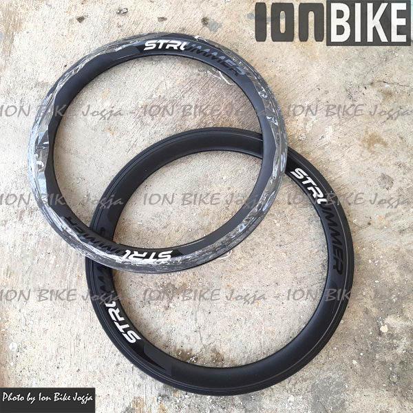 Velg Strummer 32 Hole 20 Inch 406 Rim Rims Sepeda Lipat Seli 40mm 32H - Lubang 28