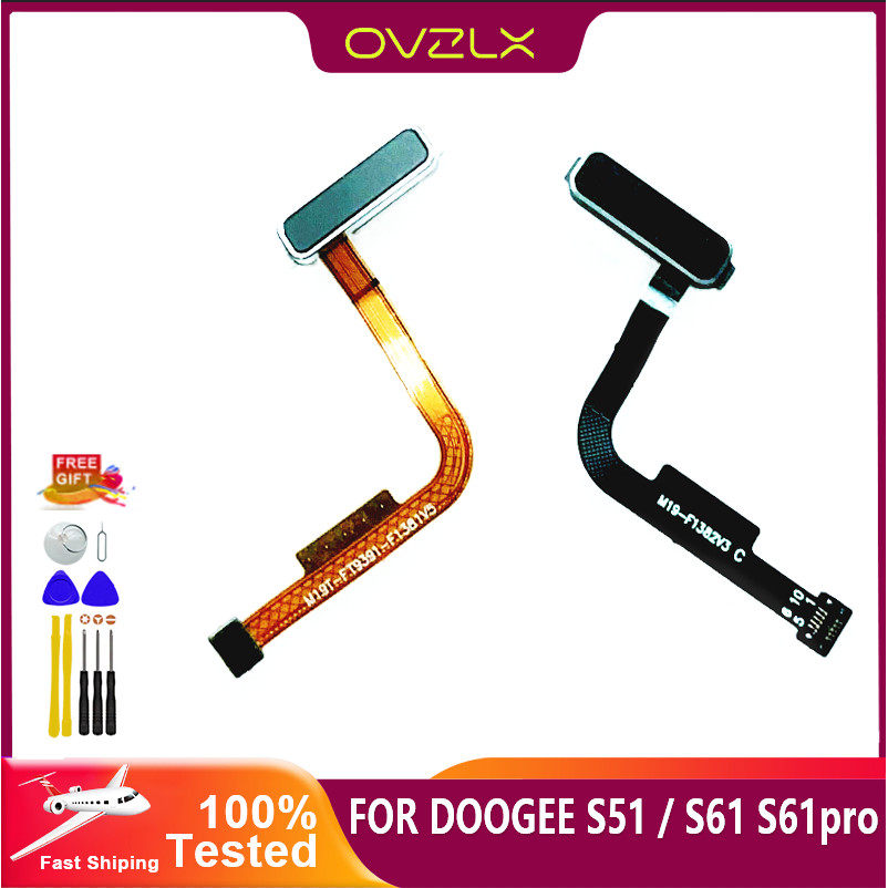 New Original DOOGEE S51 S61 Fingerprint Button Sensor Keypad Flex Cable FPC Accessories For DOOGEE S