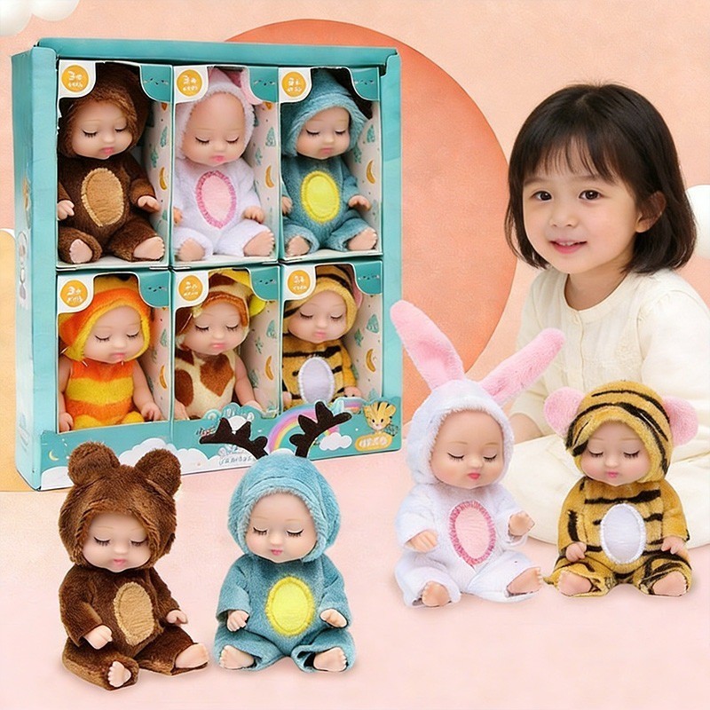 Boneka Boneka Simulasi Mainan Boneka Bayi Super Mini Reborn Newborn Perempuan Tidur Mini Lucu Boneka