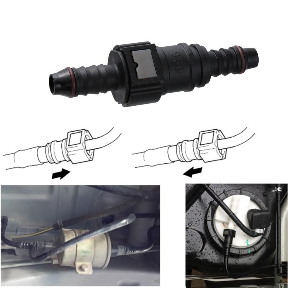 1pc Fuel Line Quick Release Connect Connector Motorcycle Hose Coupler 8mm Female 9.89 Straight Fuel 