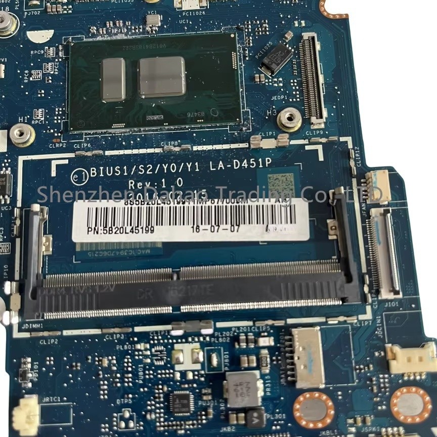 BIUS1 S2 Y0 Y1 LAD451P For Lenovo Yoga 51014ISK Laptop Motherboard With i76500U CPU R7 M460 2GB GPU 