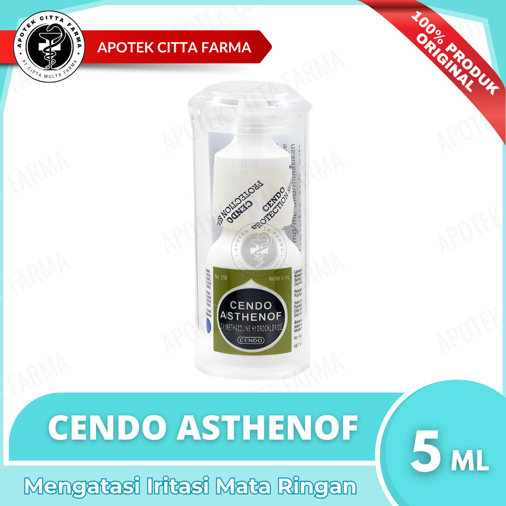 Cendo Asthenof 15 Mg Eye Drops 5 ml - Obat Tetes Mata Untuk Iritasi Mata Ringan