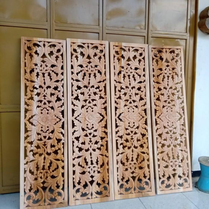 Ornamen Ukir Kayu Ukiran Kayu Lisplang Pintu Jendela custom