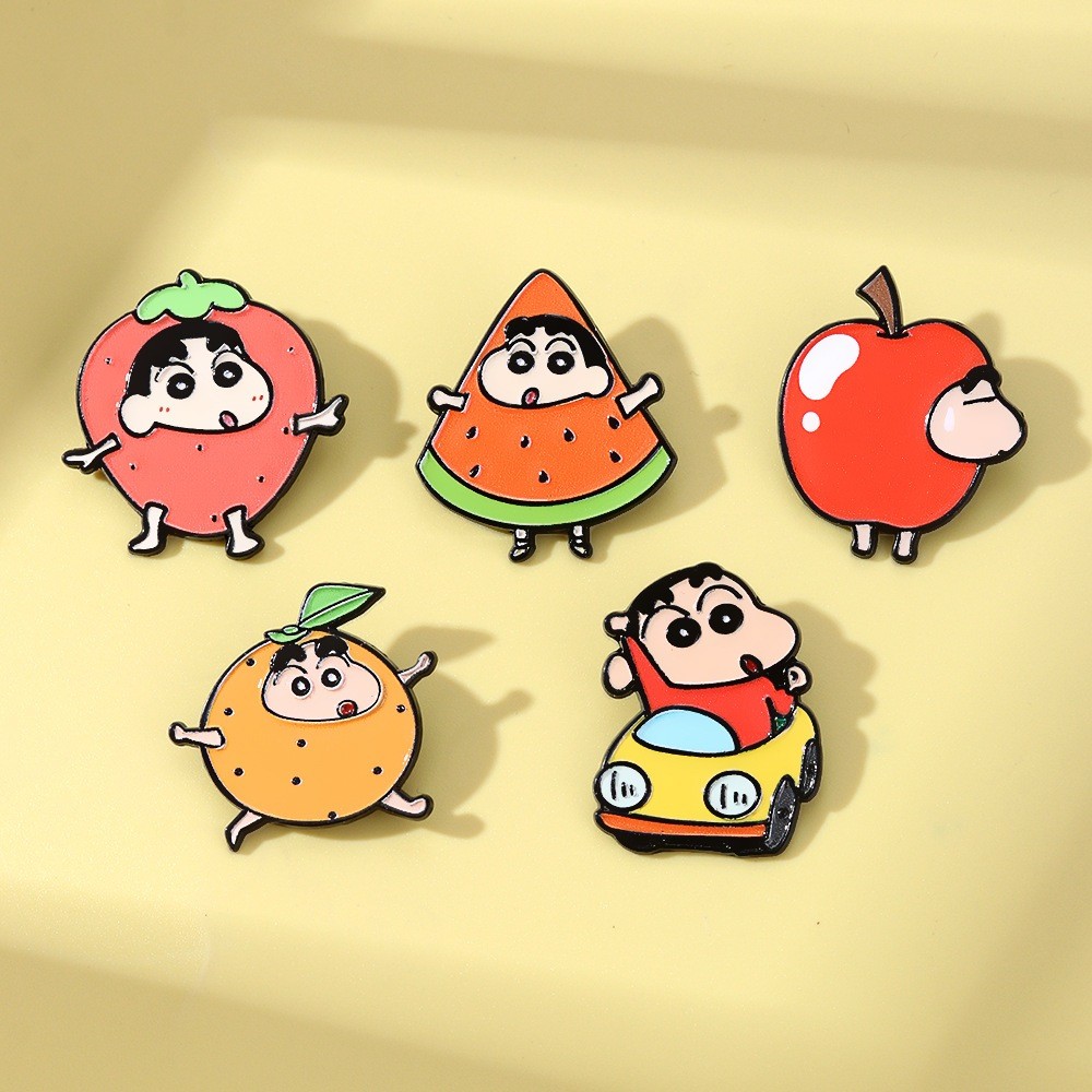 TINYSTATION - SHINCHAN Bros Shinchan Pin Baju Bros Tas Kartun Shinchan PIN-009