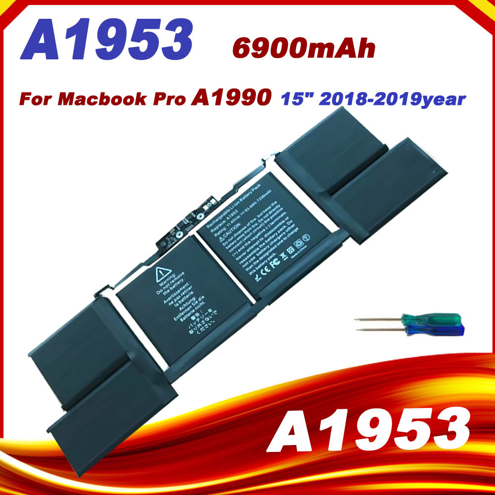 A1953 Laptop Battery for Apple MacBook Pro 15" A1990 toubar 2018 2019 EMC 3215 MC3359 MR962LL