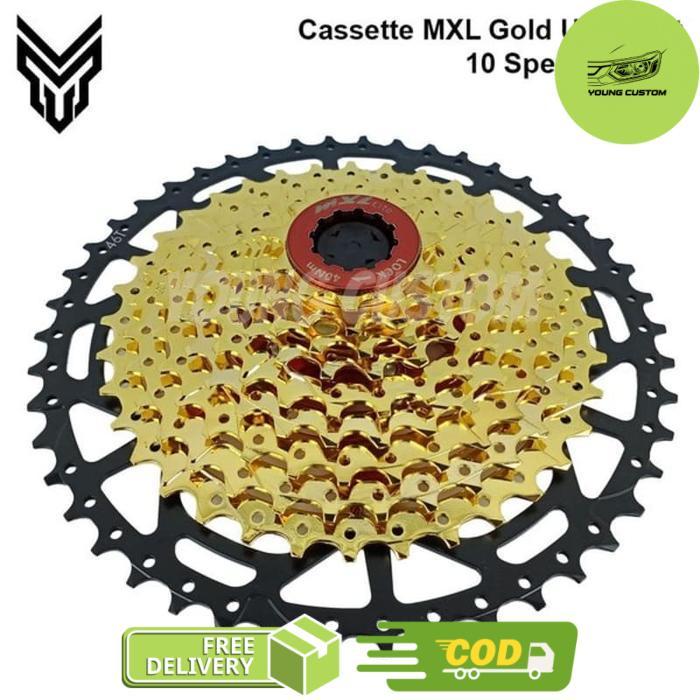 MXL Gold Ultralight Cassette Sprocket 10 Speed - 11-46T -young