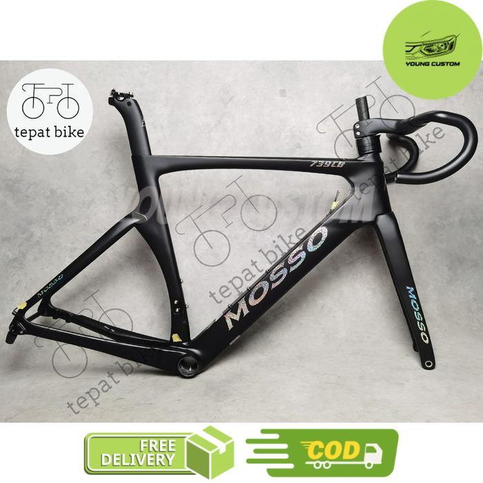 Frame Mosso 739 CB Carbon Aero Roadbike 700c Disc Brake / Mosso 739CB - Black -young