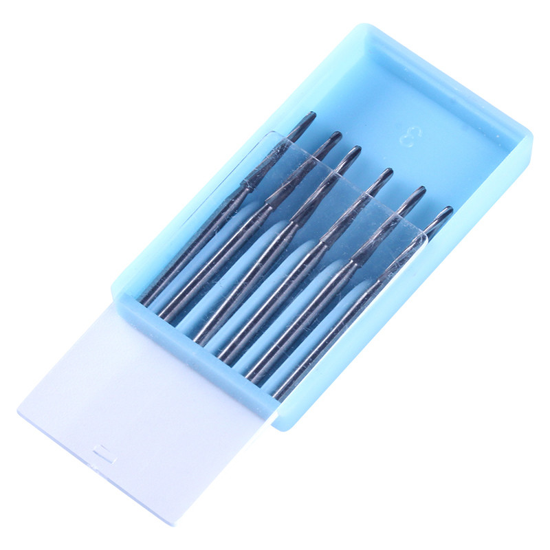 AZDENT 6Pc Dental Surgical Carbide Bone Cutters Finishing Burs FG Bur 28mm