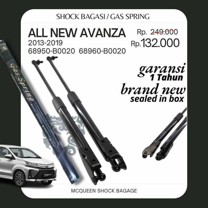 NEW SHOCK BAGAGE GAS SPRING SHOCK BAGASI TOYOTA ALL NEW AVANZA XENIA VELOZ 2013 2019 OEM 68950-B0020