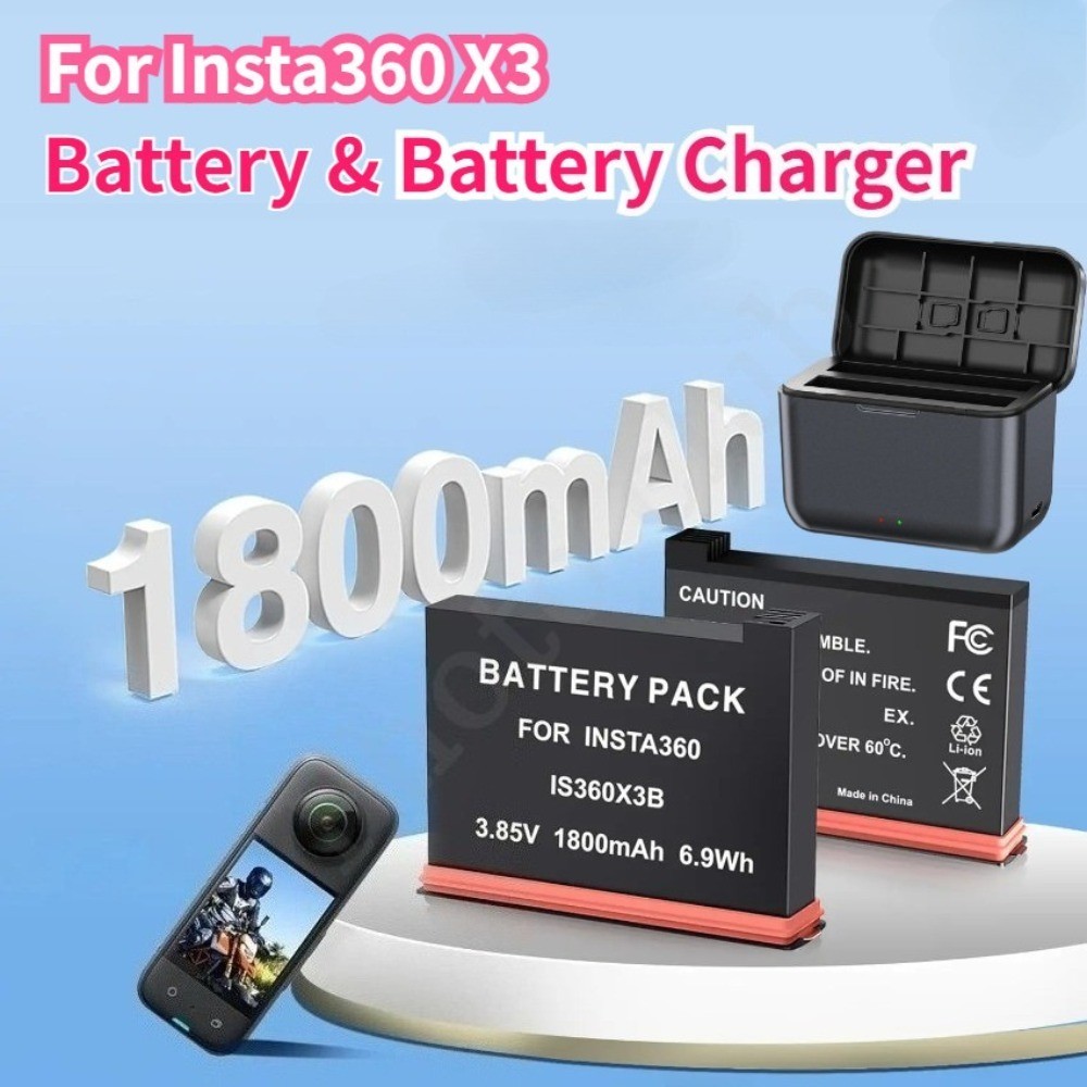 For ta360 X3 1800mah Battery Charger For ta360 ONE X3 Battery Charger Panoramic ta360 X3 Batteries c