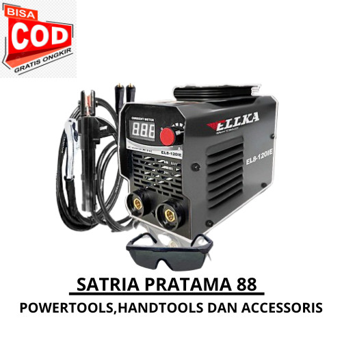 New 400Watt REDFOX Inverter Welding Mesin Las Listrik 120A Bonus Kacamata Hitam Dan Topi REDFOX Kere