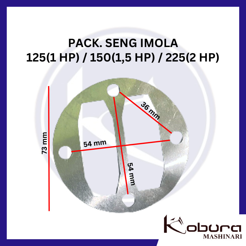 LAKONI IMOLA 125 150 225 Kompresor Udara Kemasan Seng