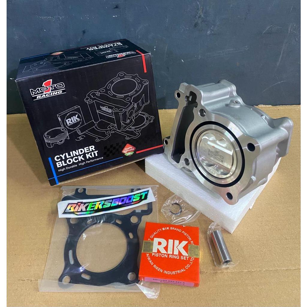 Blok Moto1 Juiter Mx King NVL Vixion 60 mm Bore up BLOK SEHER MOTO 1 ORIGINAL .