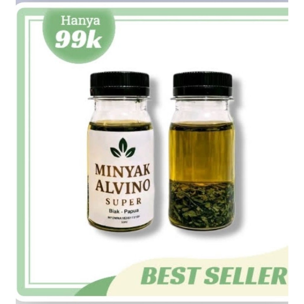 [ COD ] Minyak Daun Bungkus Alvino Biak Papua 100%Original diskon asli