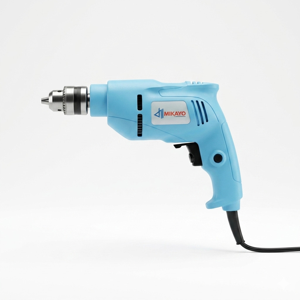 MIKAYO Bor Listrik 10mm Mesin Bor Bor Impact Bolak Balik Bor Listrik Impact Impact Drill Listrik