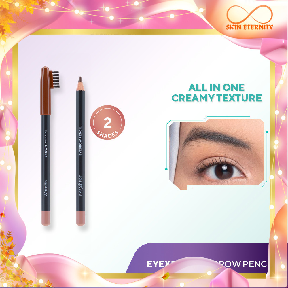 WARDAH EyeXpert Eyebrow Pencil pensil alis coklat