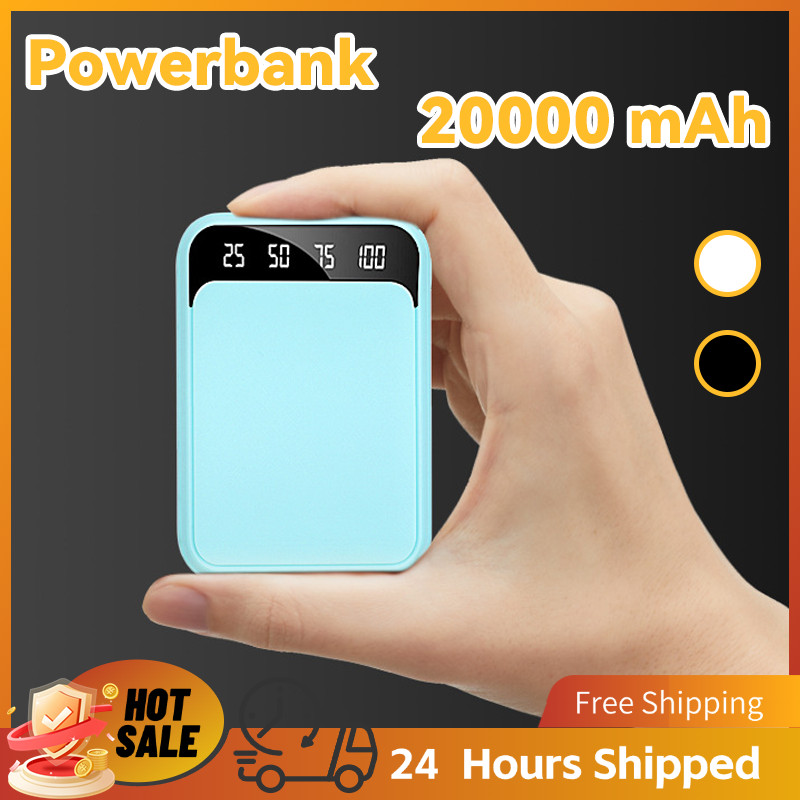 Powerbank 20000 mAh mini size fast charging Lightweight LED Senter Displaypower bank