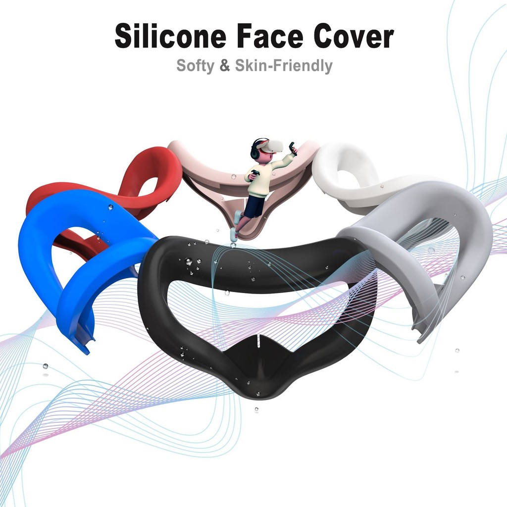 New for Oculus Quest 2 Replacement Face Pad Cushion Face Cover Bracket Protective Mat Eye Pad for Oc