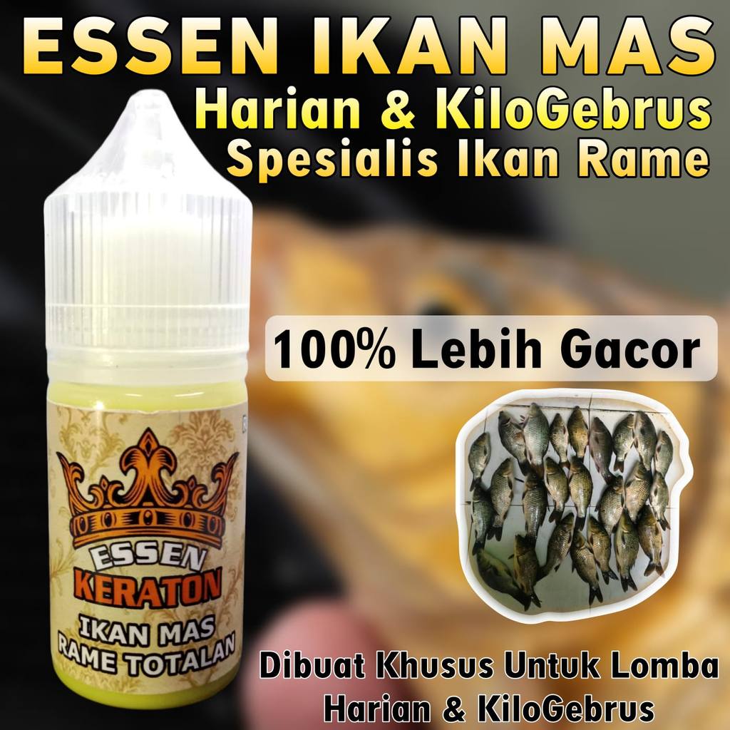 Essen Super Premium Ikan Mas Lomba Harian Dan KiloGebrus Paling Bagus Segala Umpan, Essen Oplosan Ik