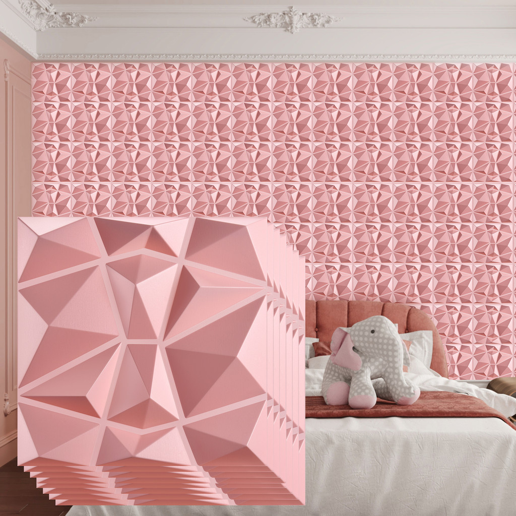 3D Wall Panel for Interior Wall Décor, PVC Textured Wall Panels, Modern 3D Wallpaper, 12/20/30 Pack 