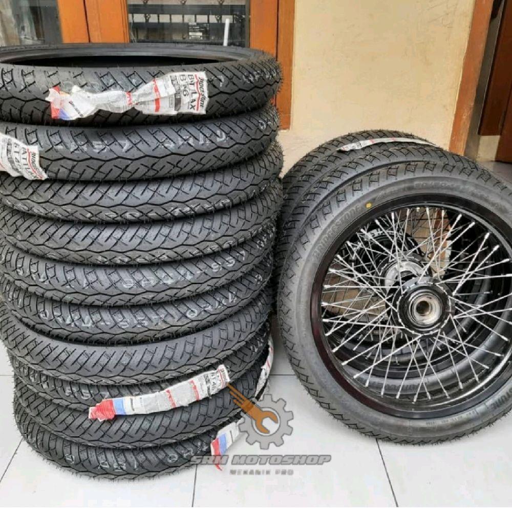 BAN BATTLAX BT46 RING 18 UKURAN 90/90 100/80 100/90 BAN RX KING SERIES/NINJA 2T TIPE TUBELES IMPORT