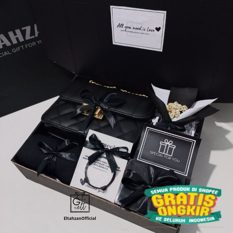 HAMPERS TAS CEWEK GIFT BOX PREMIUM HADIAH ULANG TAHUN WISUDA ANNYVERSARY GRADUATION WISUDA / Bingkis