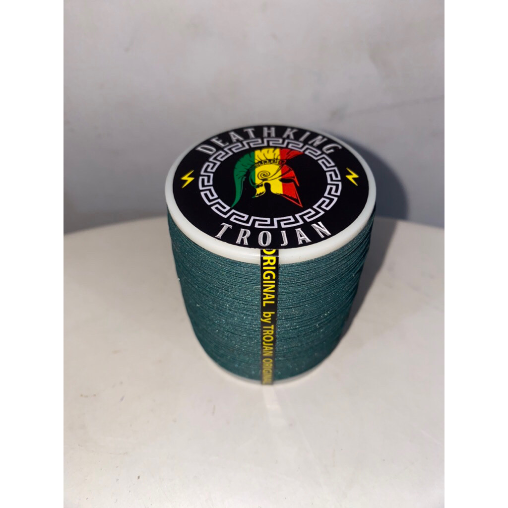 hot Gelasan Trojan Death King Matot Abu Import Senar Mati Total  023 Original 2000 Yard