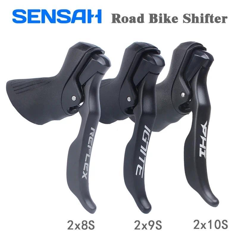 SENSAH Road Bike Shifters 2x7 2x8 2x9 2x10 Speed Brake Lever 16/18/20 Speed Bicycle Derailleur For S