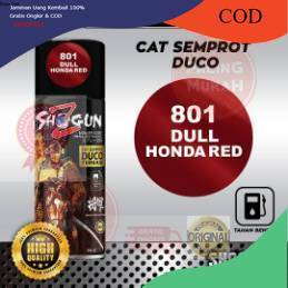 Pylox Shogun Z CandyTone 801 Dull Honda Red Cat Duco Candy Merah Doff Finishing Cepat Kering Tahan B