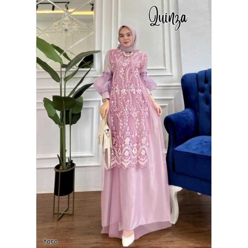 GAMIS PESTA MUSLIMAH MEWAH QUINZA