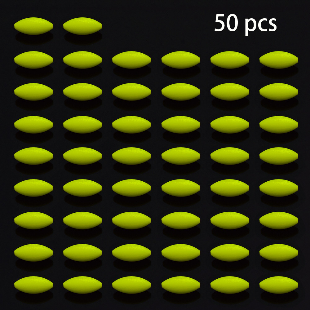 50 pieces of high-quality foam fishing buoys, olive fishing buoys, high-quality fishing line accesso