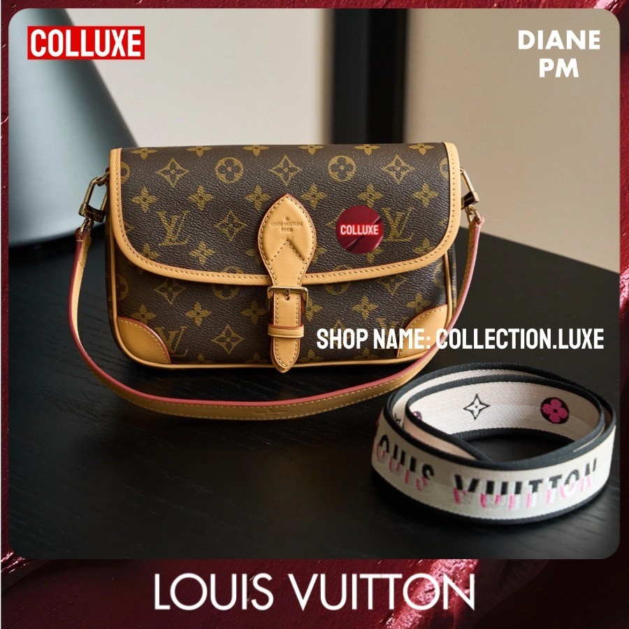 <colluxe>Louis Wittong Louis VuittonModel tas Diane Shoulder BagTas Ruang Wanita #Nano Diane Bag LV