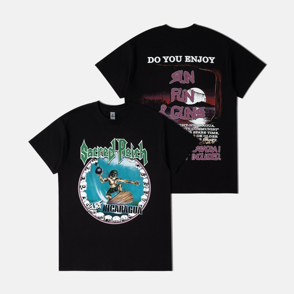 [HOT] Sacred Reich - Surf Nicaragua Tshirt